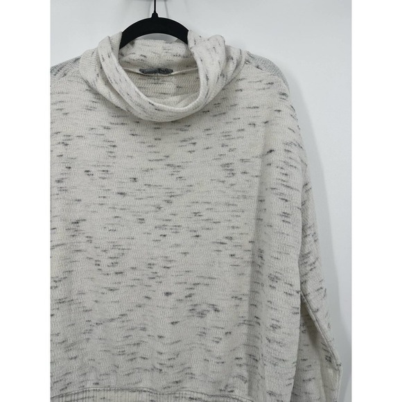 Anthropologie Darcy Cowl Neck Pullover Size XS heathered white/gray - Picture 5 of 9